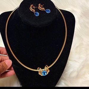 14K GOLD OMEGA NECKLACE